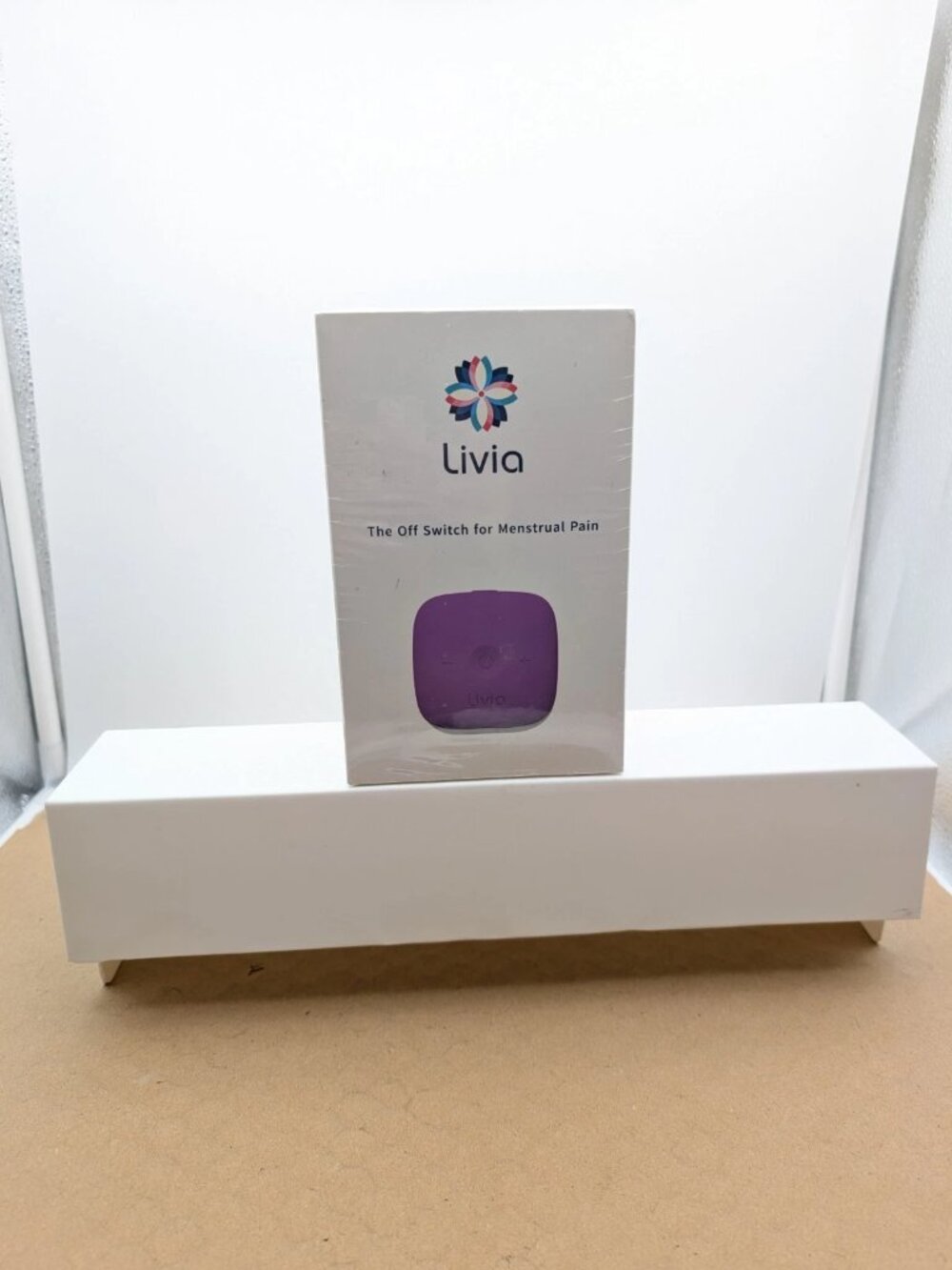 LIVIA Women's Menstrual Pain Relief Tens Unit Purple Device Brand NEW!
